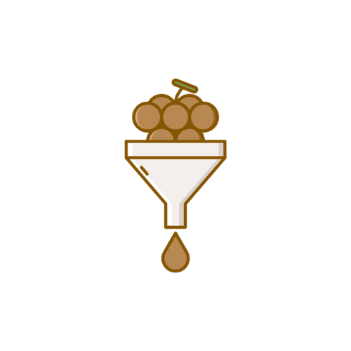 Icône d'un pressoir pour la vinification.